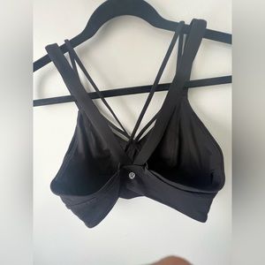 Lululemon strappy black bra- size 8